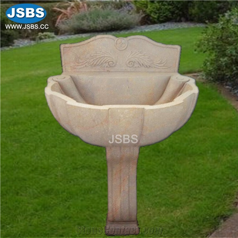 Natural Red Stone Marble Wash Basin Sink