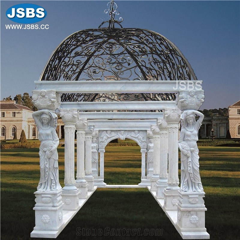 Stone Carved Marble Garden Gazebo Pavilion