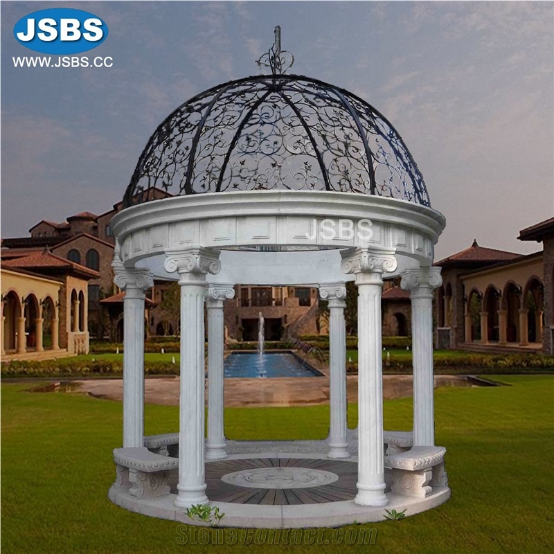 Stone Carved Marble Garden Gazebo Pavilion