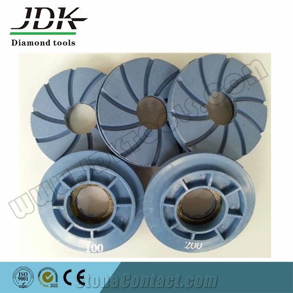 100mm Edge Polishing Pad with Snail Lock Backing