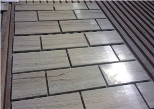 China Crystal Wood Marble, Polished Riser&Step