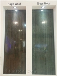 Green Wooden Grain Marble Slab,Wall Cladding