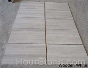 Wooden White Marble Slabs & Tiles for Floor Wall