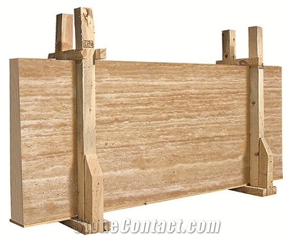Sivas Medium Travertine Vein Cut Slabs