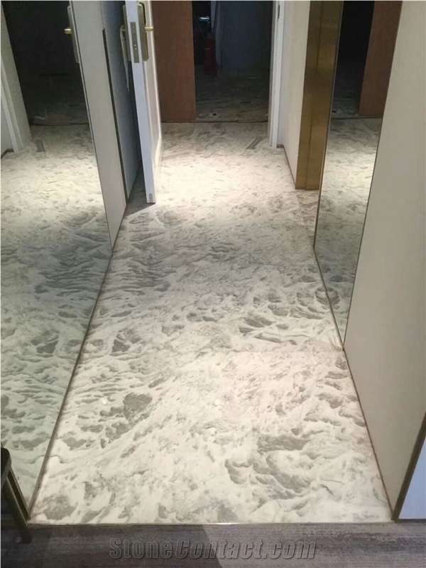 Cloudy White Marble for Wall and Floor Covering