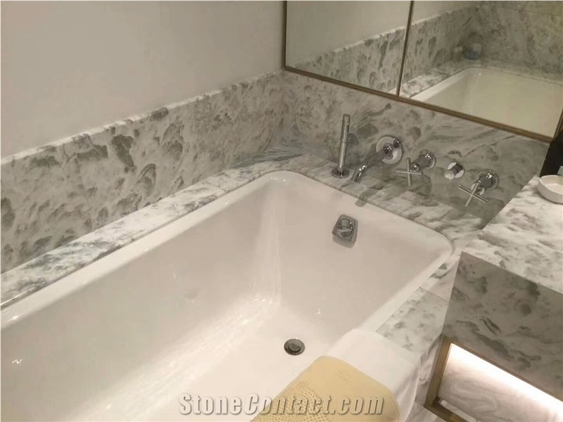 Cloudy White Marble for Wall and Floor Covering