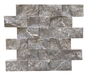 5x10cm Blue Moon Marble Split Face Mosaic