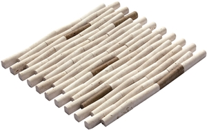 Light Noce Travertine Bamboo Mosaic
