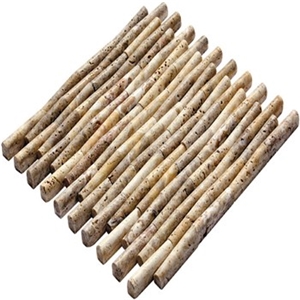 Scabos Travertine Bamboo Mosaic