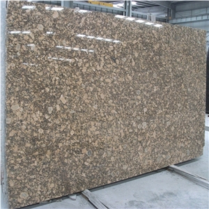 Brazil Giallo Fiorito Brown Granite Slab
