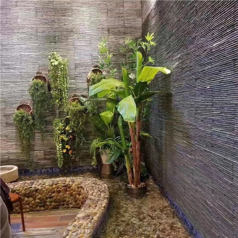 High Quality Black Slate Cultured Stone
