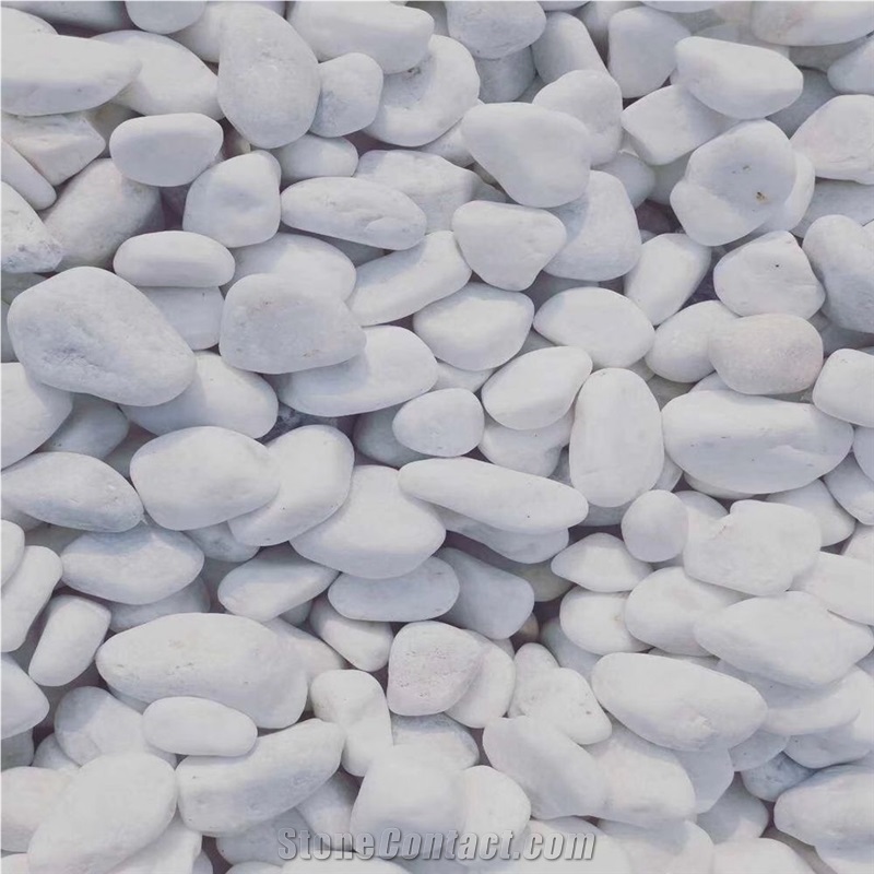White River Pebble,Garden White Marble Pebble