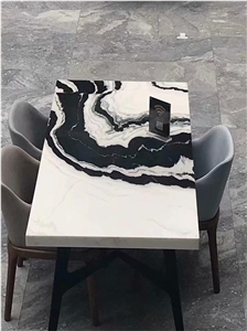 China Cheap Panda White Marble Table Coffee Table