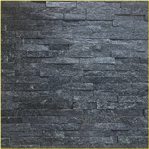 Black Slate Quartzite Wall Cladding Ledge Stone