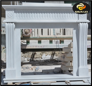 High Quality Indoor Decorative Marble Fireplace