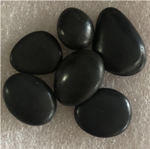 River Stone Polish Landscaping Black Pebbles Stone
