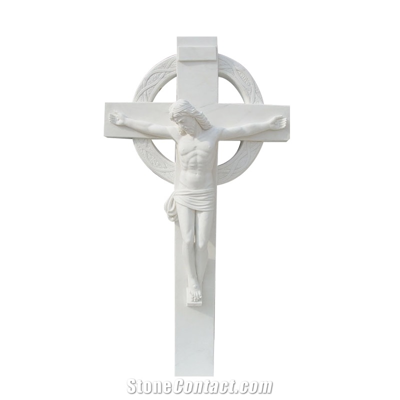 White Marble Hand Carved Decorate Religion Statue