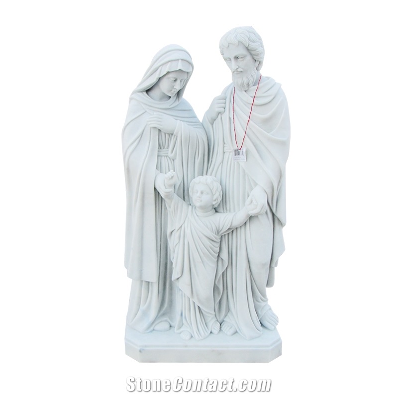 White Marble Hand Carved Decorate Religion Statue