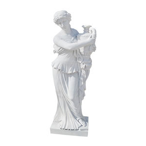 White Marble Western Style Lady Decorate Sculpture
