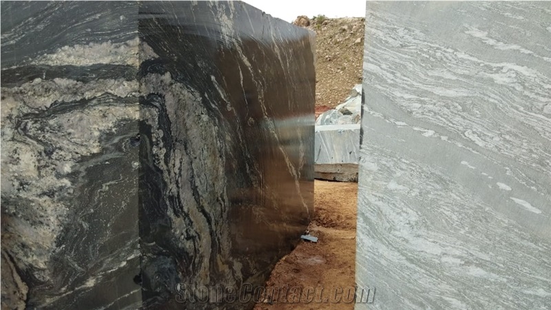 Black Storm Granite Block, India Black Granite