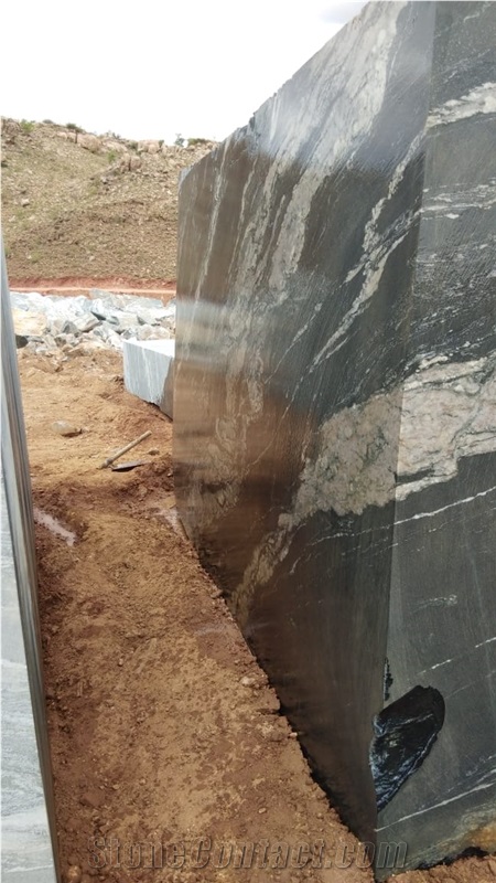 Black Storm Granite Block, India Black Granite