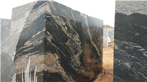 Black Storm Granite Block, India Black Granite