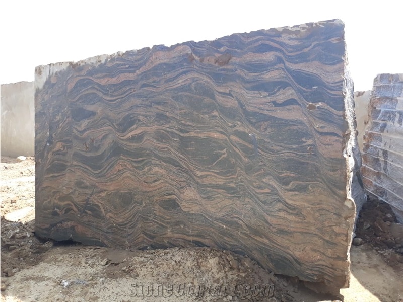 New Indian Aurora Granite Block