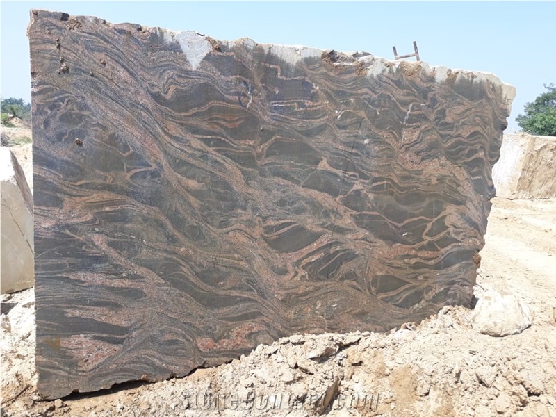 New Indian Aurora Granite Block