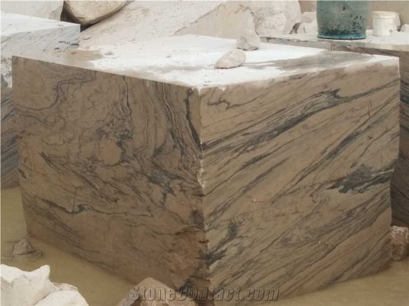 Yellow Teak Granite Block