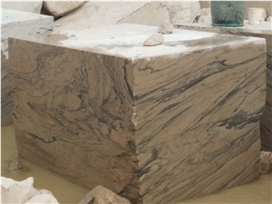 Yellow Teak Granite Block