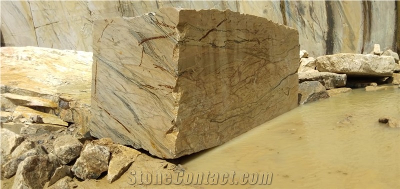 Yellow Teak Granite Block