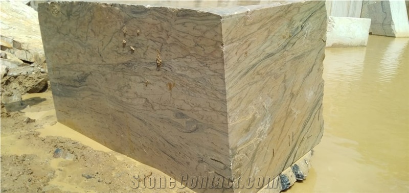 Yellow Teak Granite Block