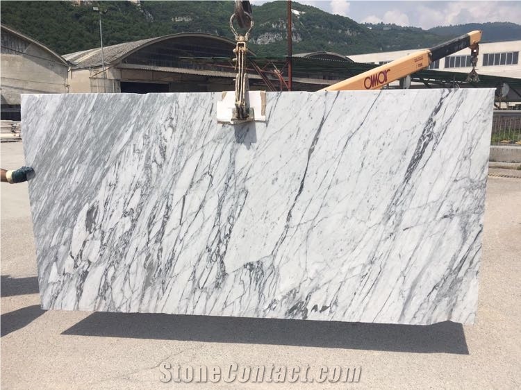 Marble Statuarietto Venato Slabs, Statuarietto Venato Marble