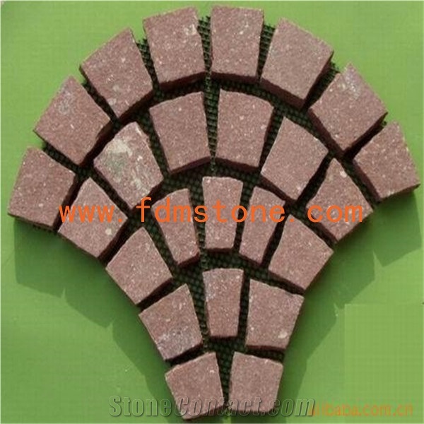 Grey Granite G654 Meshed Cobblestone,Outdoor Paver