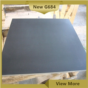 Honed Black G684 Granite Flooring Tiles Honed Black G684 Granite Flooring Tiles