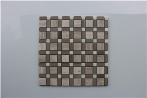 Athens Grey, Light Wooden Marble Mosaics