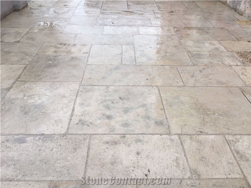 Antique Stone Floors, Antique Dalle De Bourgogne, France 16th Century.