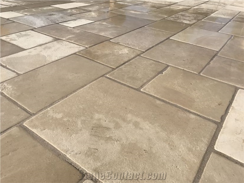 Pierre De Bourgogne Antique French Stone Pattern Floors