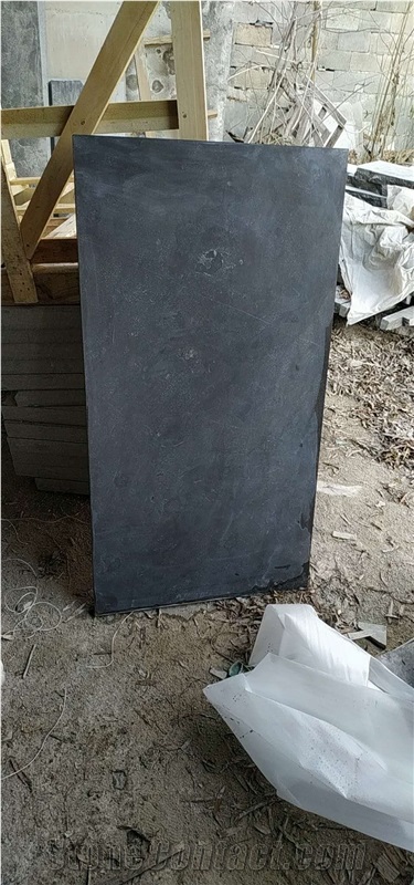 Blue Limestone Flammed Slabs Tiles