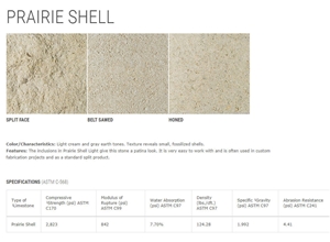 Prairie Shell Limestone Tiles Prairie Shell Limestone Tiles