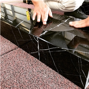 Black Nero Marquina Marble Staircase Steps Stairs