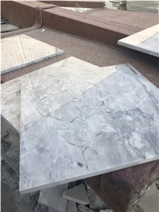 Super White Calacatta Quartzite Slab, Tiles