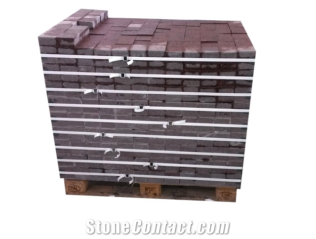 Red Granite Cubes