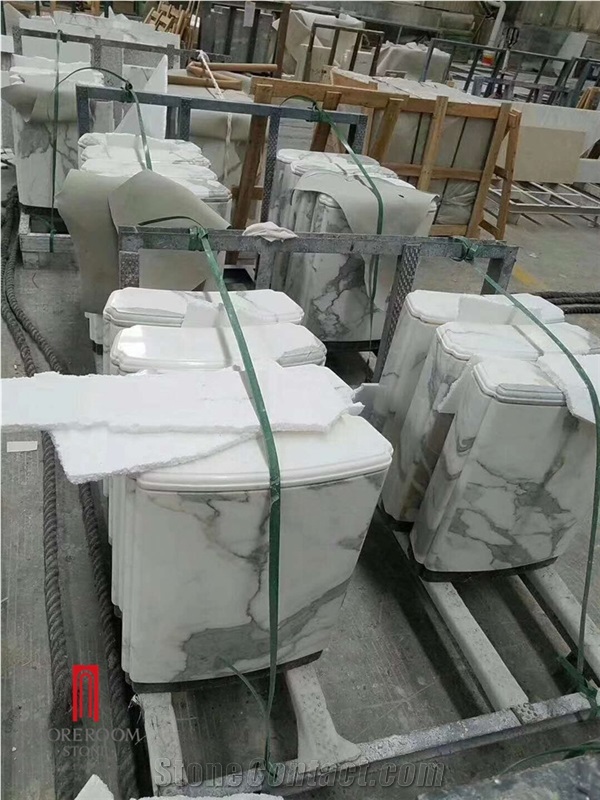Natural Marble Toilet Water Holder