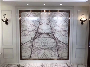 Natural Marble White Elizabeth Floor Medallion