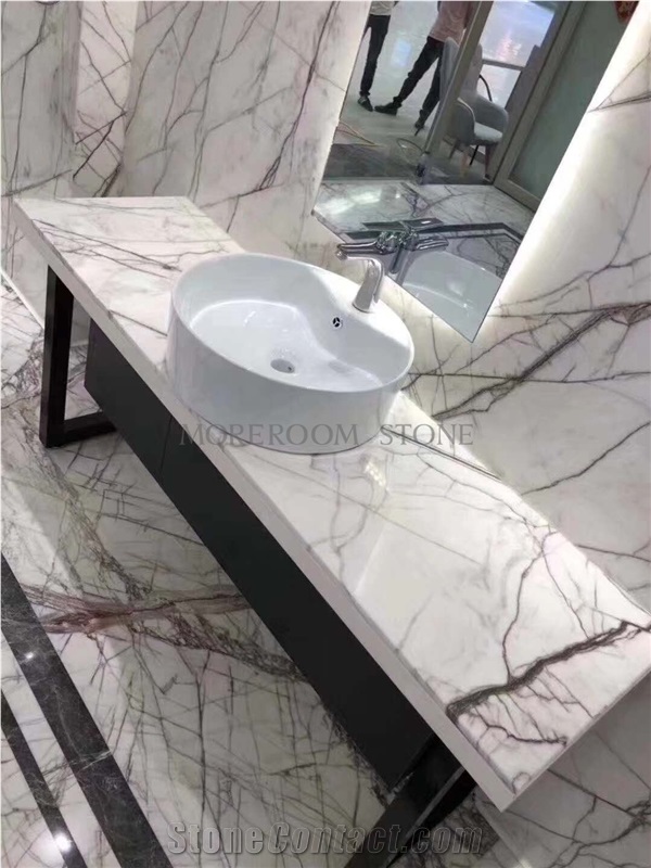 Natural Marble White Elizabeth Floor Medallion