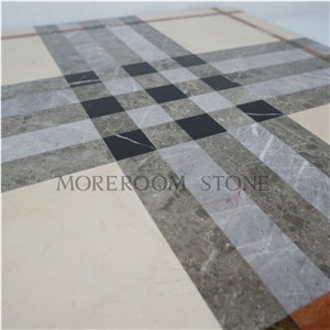 Square Waterjet Ceramic Backed Medallions