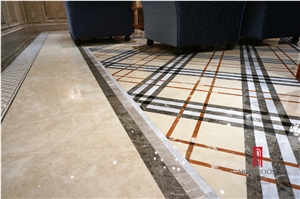 Square Waterjet Ceramic Backed Medallions