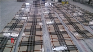 Square Waterjet Ceramic Backed Medallions