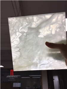 White Backlight Onyx Laminated with Glass White Backlight Onyx Laminated with Glass